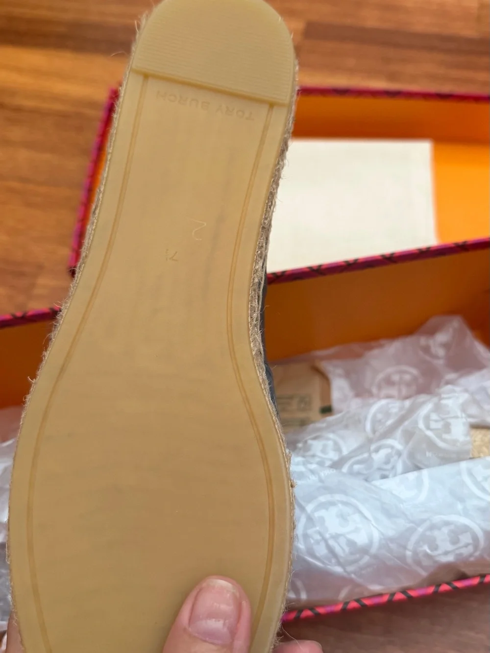 Tory Burch leather espadrille